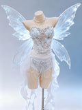 AVRY Moon Jelly Set white pearl fairy rave outfit from the AVRY Cove Collection