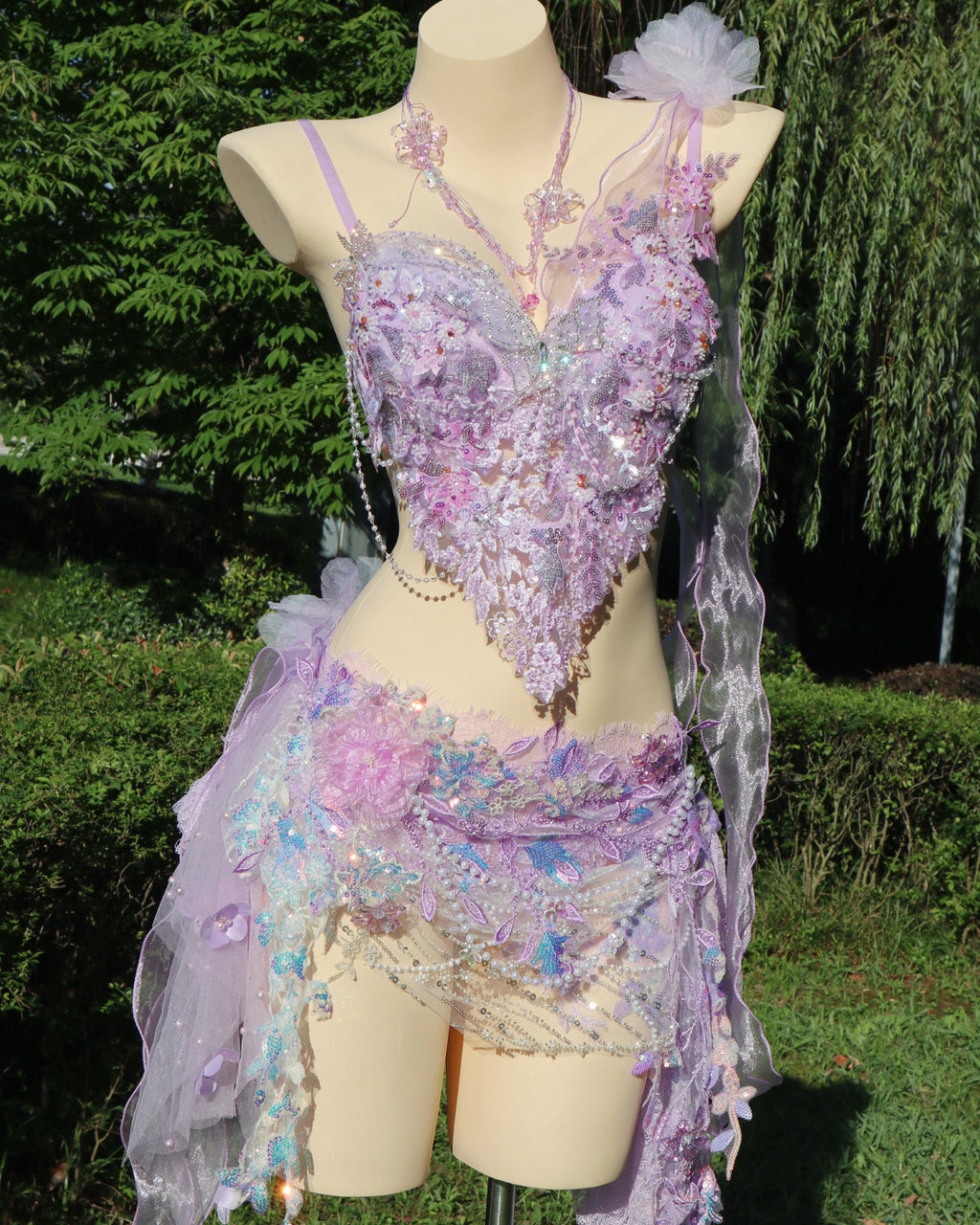 AVRY Rave Wear pink-fairy-raveSET-Collection-New-Forest-Purple-Rosalie-set