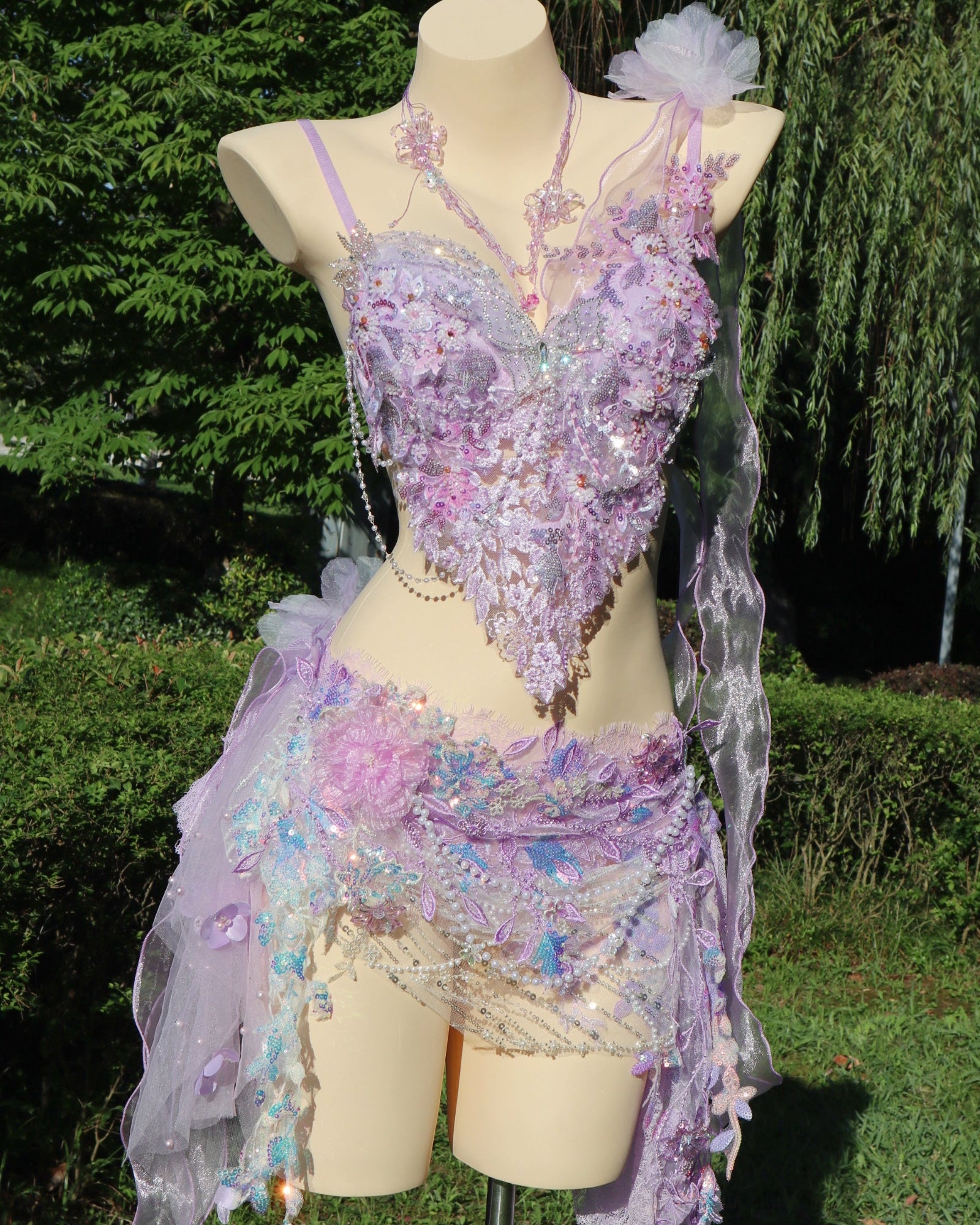 AVRY Rave Wear pink-fairy-raveSET-Collection-New-Forest-Purple-Rosalie-set