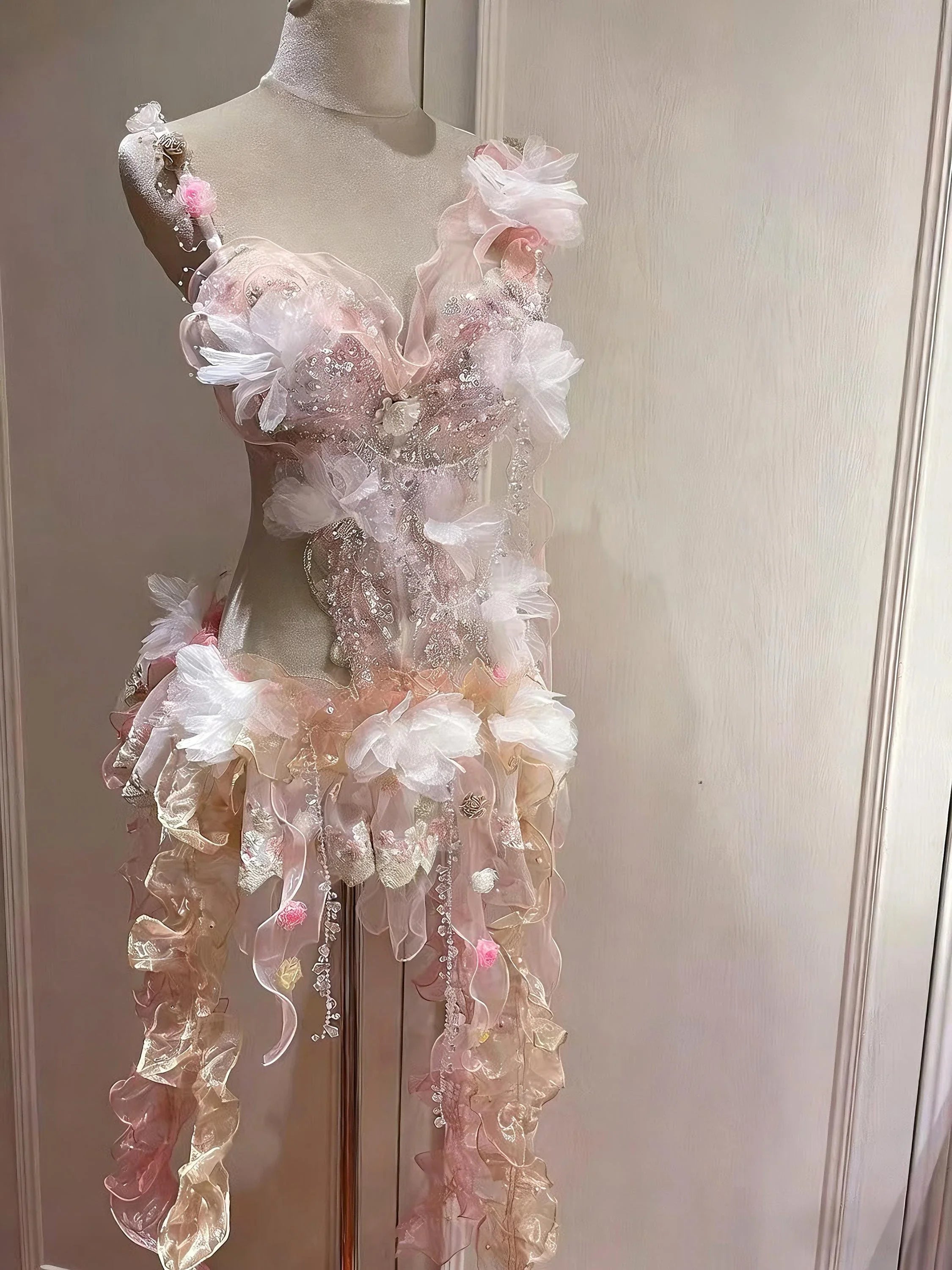 AVRY Camellia Set New Forest collection full look with pastel floral fairy outfit and layered ruffle details.
