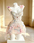 AVRY Mallow rhinestone embellished     AVRY Mallow rhinestone embellished fairy mini dress with pastel butterfly details