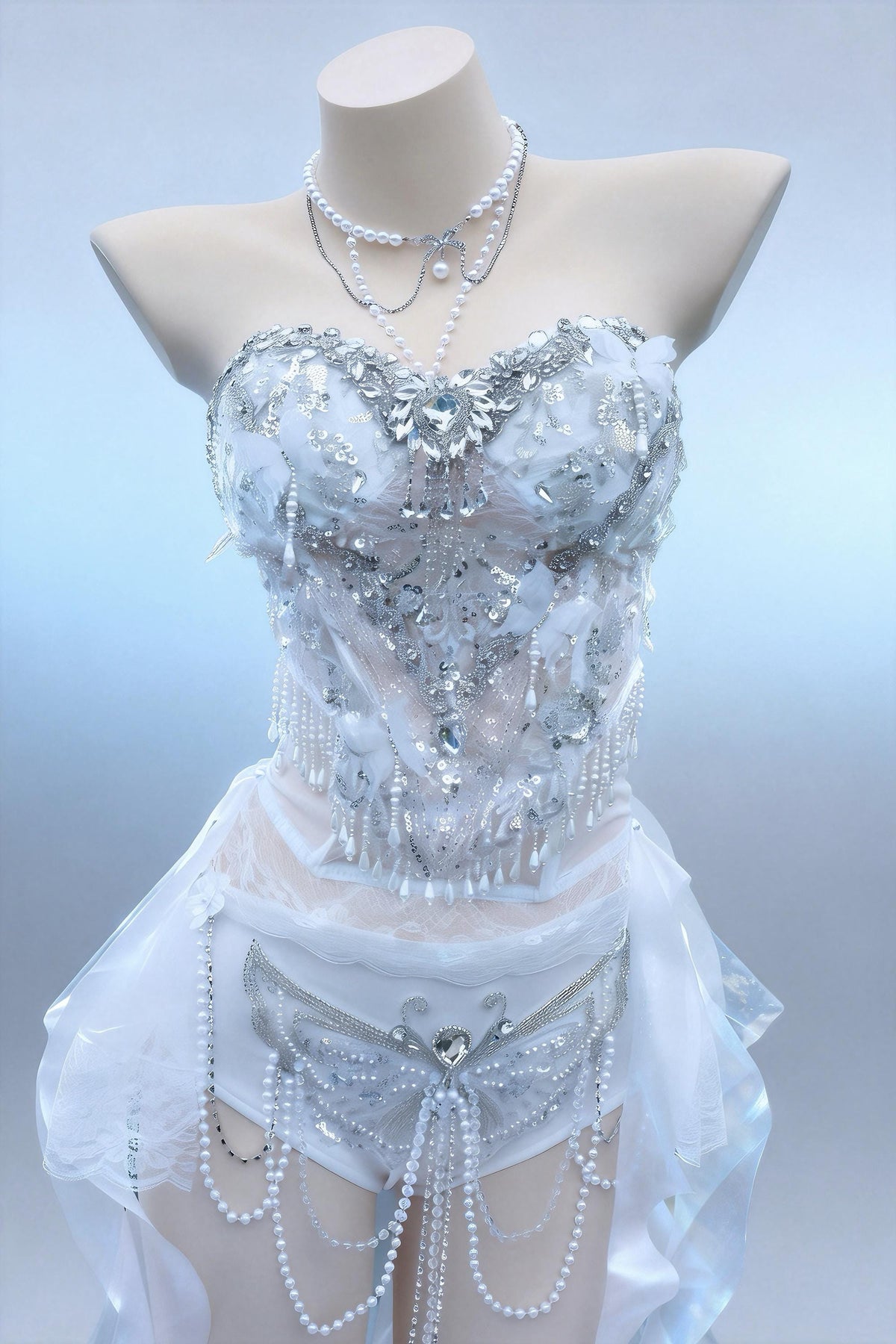 AVRY All-in-One White Fairy Outfit – Ethereal Festival Ravewear