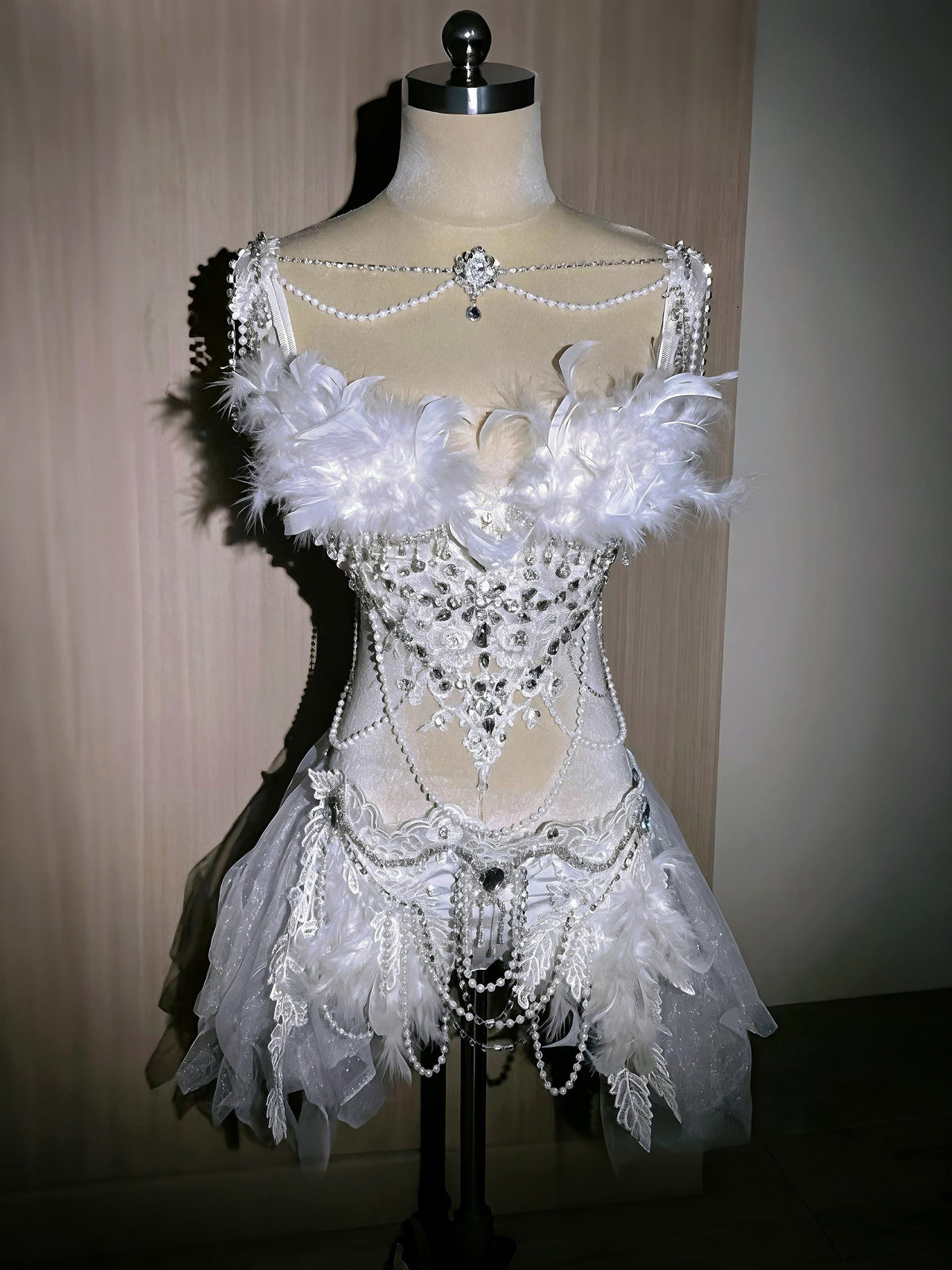 AVRY All-in-One White Fairy Outfit – Ethereal Festival Ravewear